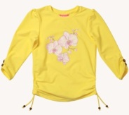 Image of Sunuva Girls Yellow Orchid Rash Vest